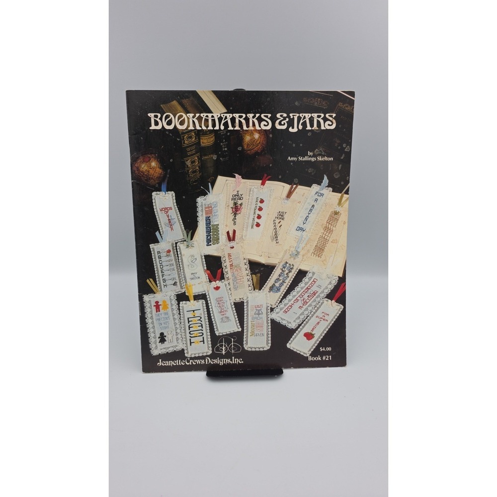 Bookmarks & Jars, Book #21, 1982, Cross Stitch Pattern Booklet